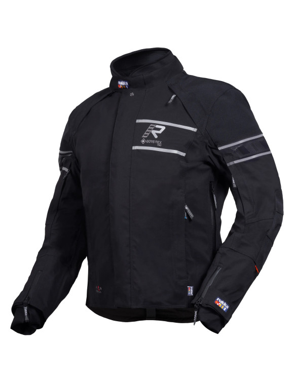 Veste de moto de tourisme Rukka Rapto-R JKT noir/blanc 990 pour hommes - 1 Veste de moto de tourisme Rukka Rapto-R JKT noir/blanc 990 pour hommes - 1
