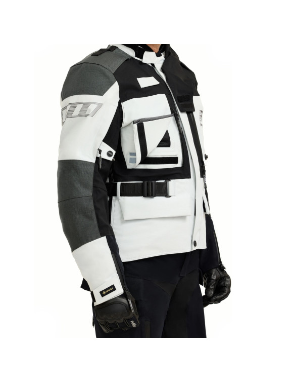 Giacca Moto da Uomo Touring Rukka TitanTrail-R Black/Light Grey - 5