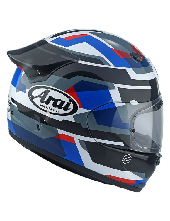 Arai Quantic Abstract Blue Glossy Full-Face Motorcycle HelmetAR3115AB - 2 Arai Quantic Abstract Blue Glossy Full-Face Motorcycle HelmetAR3115AB - 2