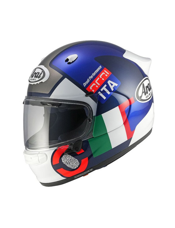 Arai Quantic Nation IT Blue/White Glossy Full Face Motorcycle Helmet AR3115NI - 1