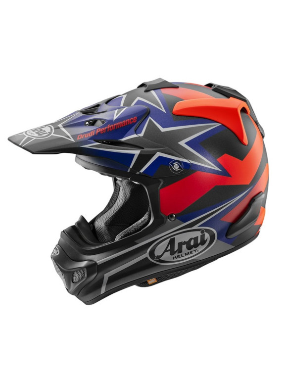 Arai MX-V EVO Stars&Stripes Dark Red/Blue Full Face Motorcycle Helmet - 1