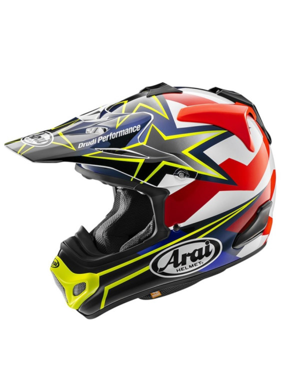 Arai MX-V EVO Stars&Stripes Fluor Yellow Full Face Motorcycle Helmet - 1