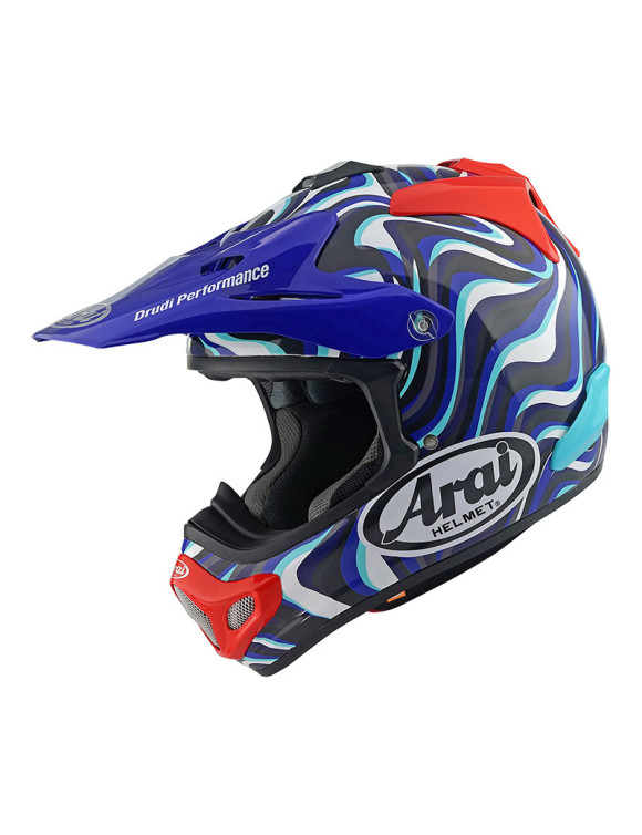 Casco Moto Integrale Arai MX-V EVO Stream Blue - 1 Casco Moto Integrale Arai MX-V EVO Stream Blue - 1