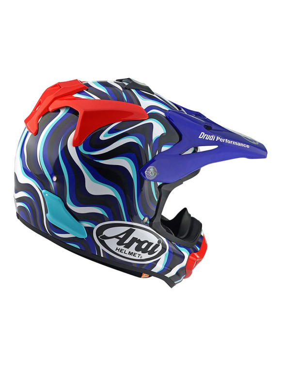 Arai MX-V EVO Stream Blue Full Face Motorcycle Helmet - 2