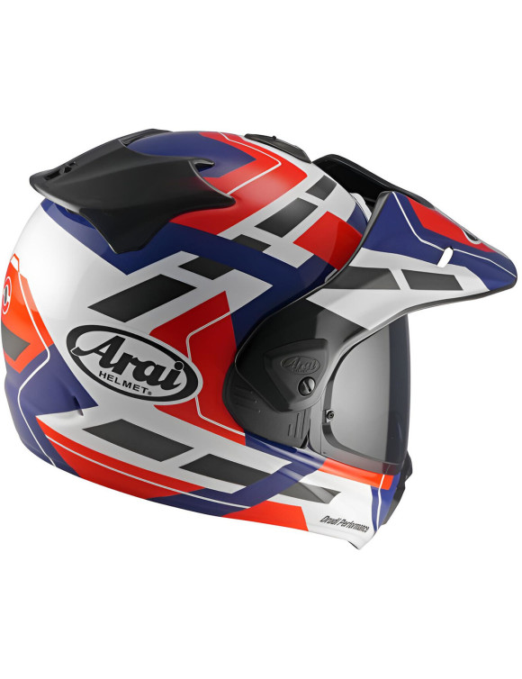 Casque Moto Intégral Arai Tour-X 5 Match Multi Rouge/Bleu Mat - 2