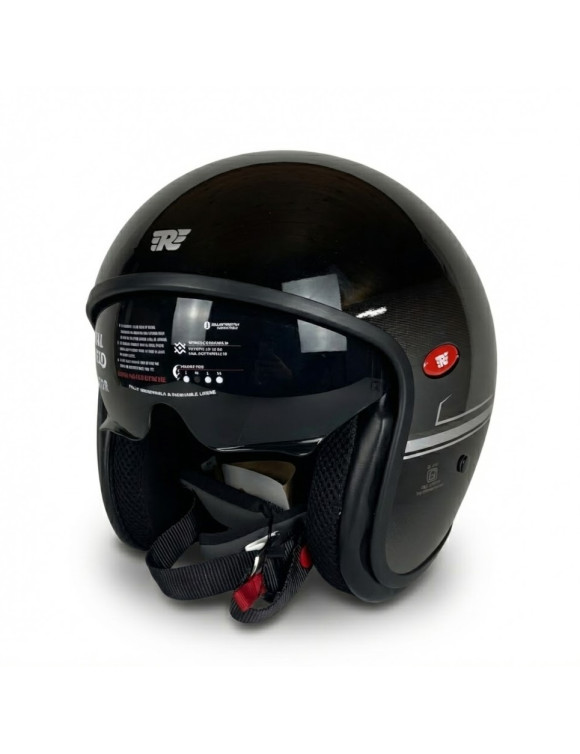 Royal Enfield Aviator Jet-Motorradhelm Glänzend Grau/Schwarz - 1 Royal Enfield Aviator Jet-Motorradhelm Glänzend Grau/Schwarz - 1