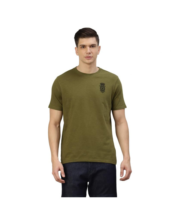 T-shirt da Uomo Royal Enfield Motor Bicycle Olive - 1