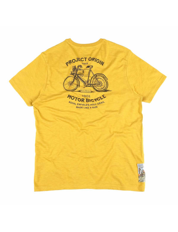 Camiseta de Hombre Royal Enfield Motor Bicycle Mostaza - 2