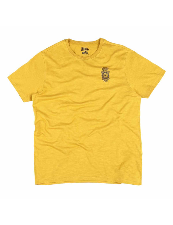 T-shirt da Uomo Royal Enfield Motor Bicycle Mustard - 1