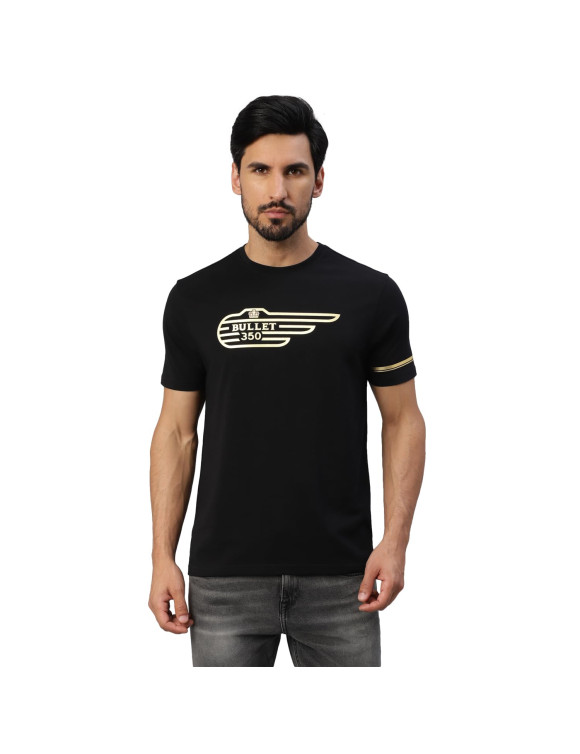 Camiseta de Hombre Royal Enfield Bullet 350 Negra - 8