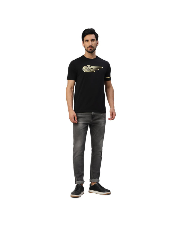 Royal Enfield Bullet 350 Herren-T-Shirt Schwarz - 7