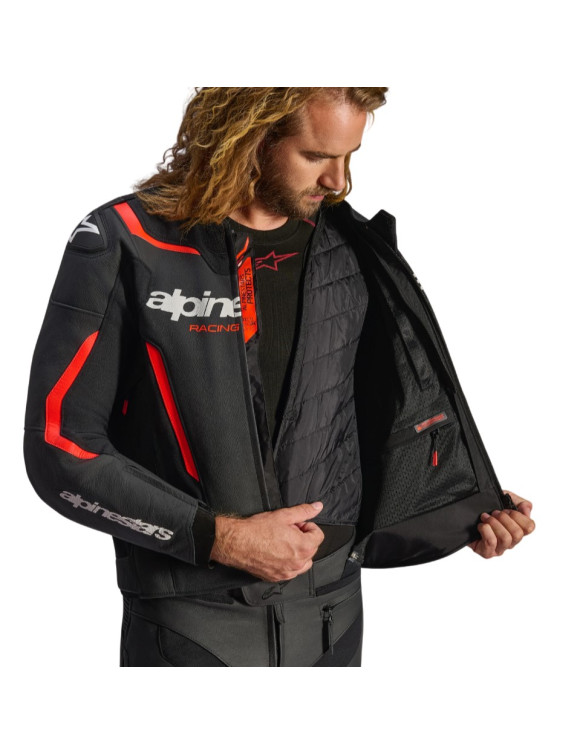 Chaqueta de Moto para Hombre Alpinestars GP Force V2 - Black/Fluo Red - 3 Chaqueta de Moto para Hombre Alpinestars GP Force V2 - Black/Fluo Red - 3