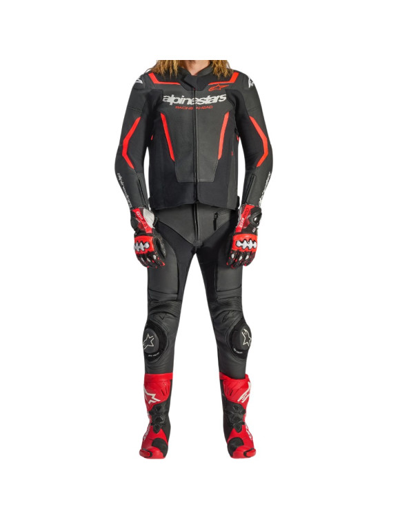 Blouson Moto Homme Alpinestars GP Force V2 - Black/Fluo Red - 4