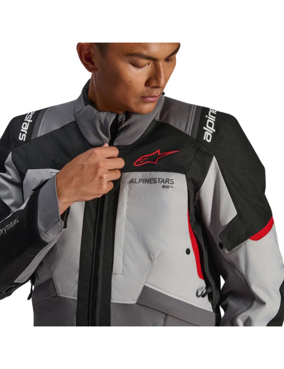 Giacca Moto da Uomo Alpinestars Andes V4 Drystar® Grey/Red - 5 Giacca Moto da Uomo Alpinestars Andes V4 Drystar® Grey/Red - 5