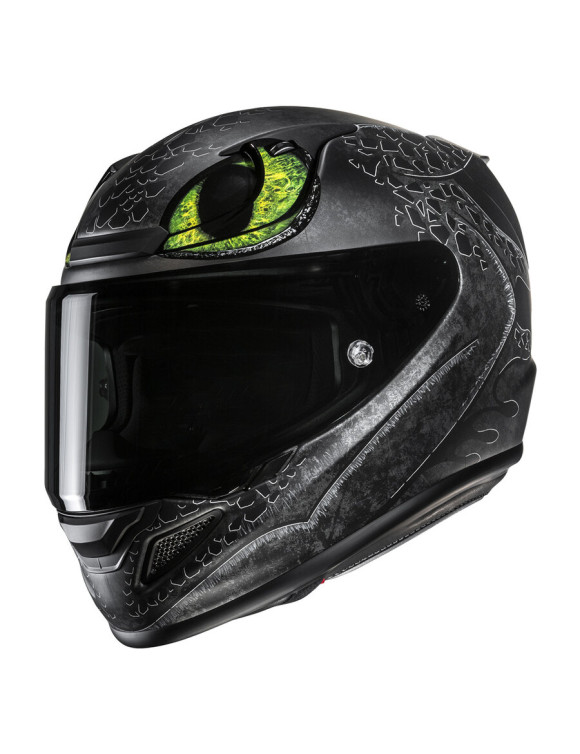 Casque Moto Intégral HJC RPHA12 Toothless Universal - Black - 3