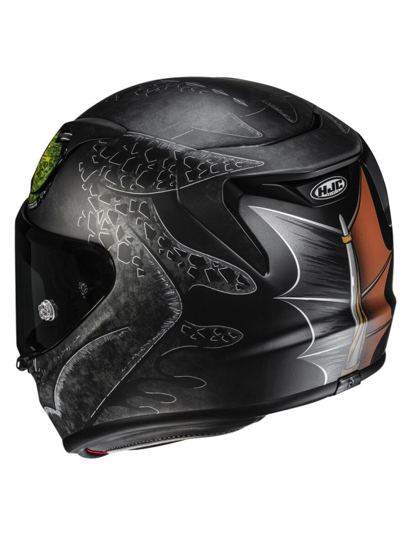 HJC RPHA12 Toothless Universal Integral-Motorradhelm - Black - 6