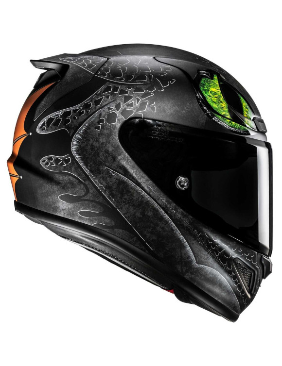 Casco de Moto Integral HJC RPHA12 Toothless Universal - Black - 5