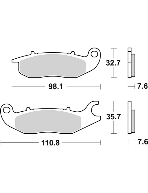 SBS 797HS Brake Pads – Sintered Compound (Front) - 2