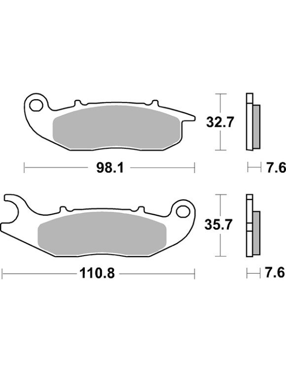 SBS 859HS Brake Pads Pair – Sintered Compound (Front) - 2