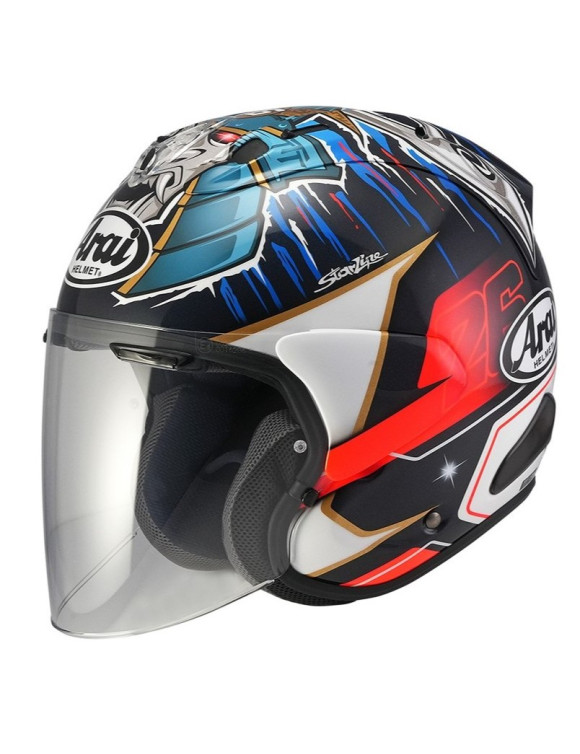 Arai SZ-R VAS Evo Pedrosa Shogun Jet Helmet - Black/Red Glossy - 1