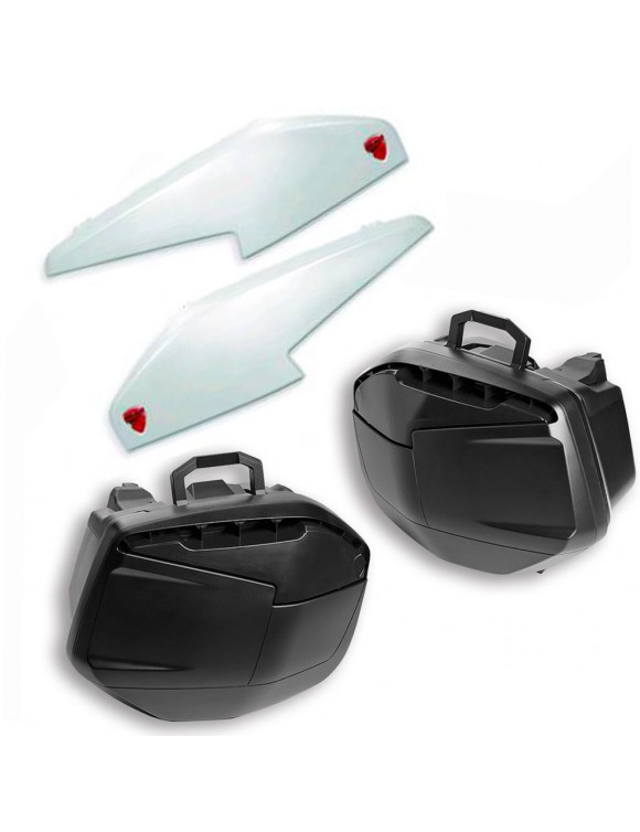 Valigie Rigide Laterali + Cover Bianco Lucido Ducati Multistrada 96780655A - 1