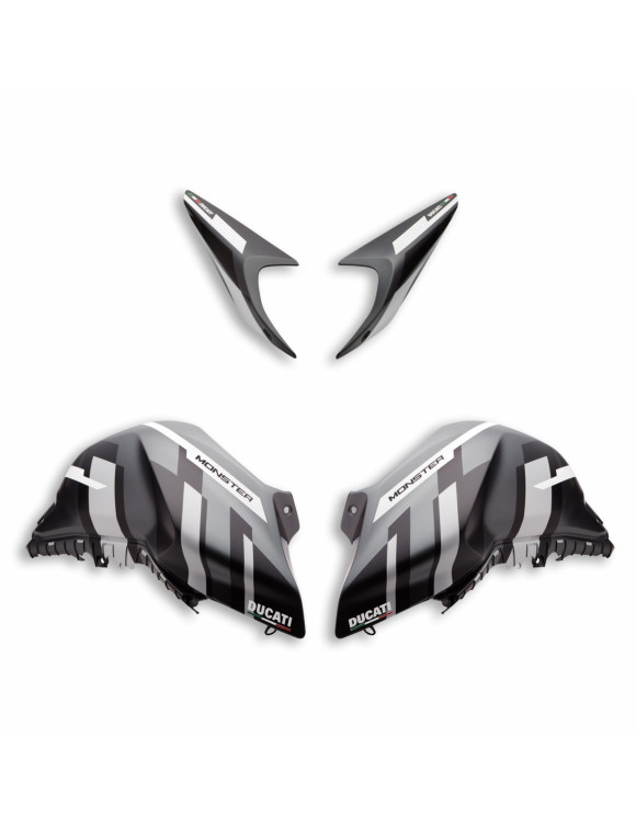 Kit carénages personnalisés GP - Ducati Monster - Gris | 97181011AC - 1 Kit carénages personnalisés GP - Ducati Monster - Gris | 97181011AC - 1