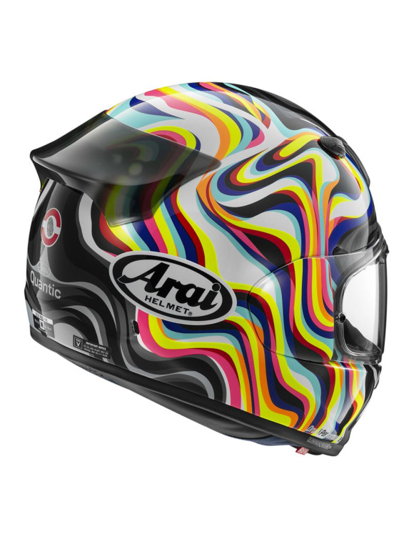 Casque Moto Intégral Arai Quantic Swirl White Brillant - 2