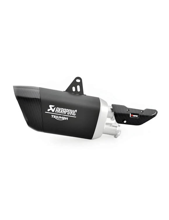 Triumph Akrapovič A9608189 slip-on exhaust in titanium - 1