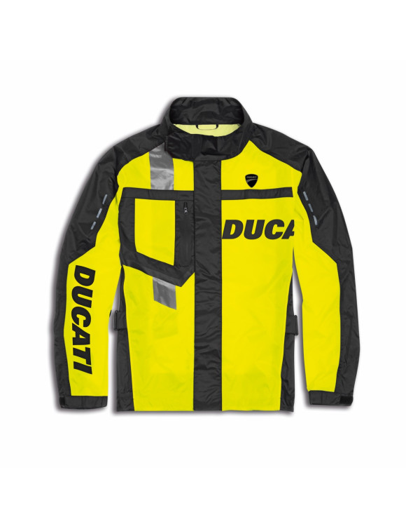 Ducati Aqua 2.0 Black/Yellow Original Men's Rain Jacket 98109238 - 1