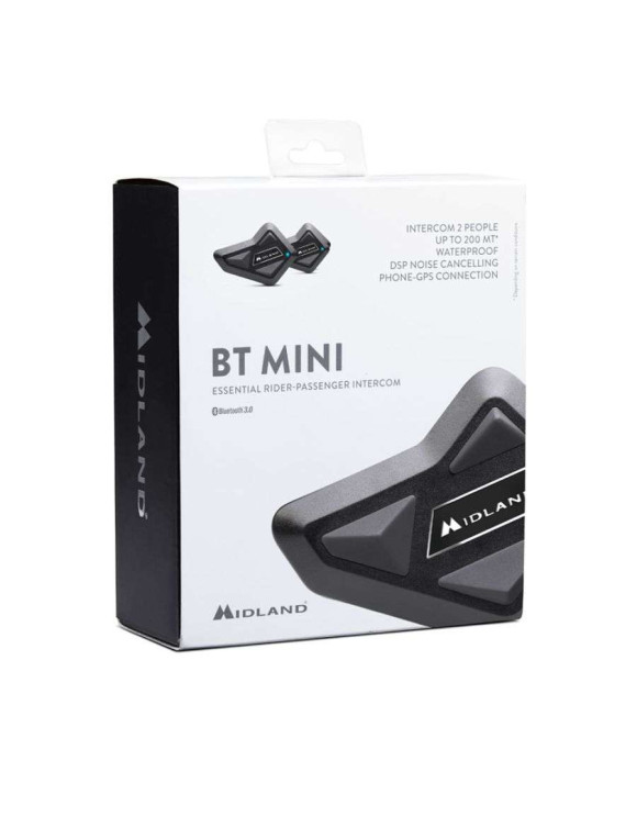 Interphone de Casque Universel Midland Bluetooth BT Mini Double - 1