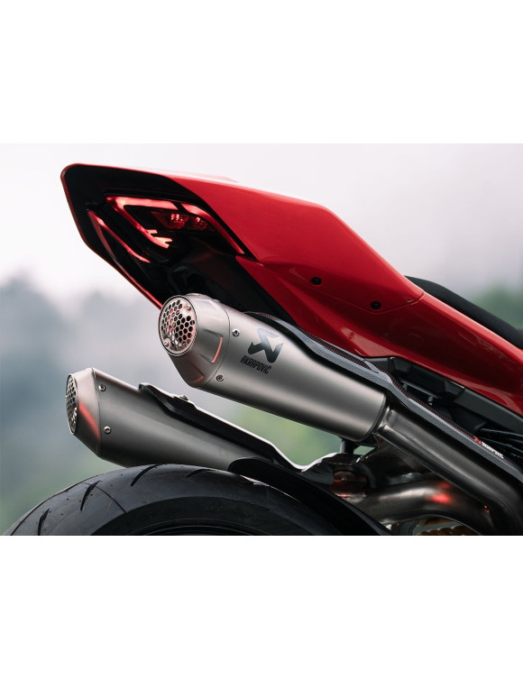Sistema de escape completo racing Akrapovic Línea Evolution de titanio para Ducati Panigale V2 S y Streetfighter V2 - 3 Sistema de escape completo racing Akrapovic Línea Evolution de titanio para Ducati Panigale V2 S y Streetfighter V2 - 3