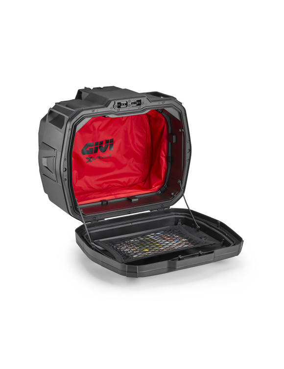 Maleta expandible Monokey Givi XP01AAA XSpace negra con sobretapa de aluminio - 5
