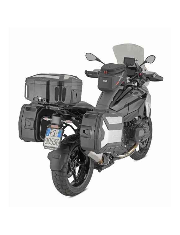 Givi XP01AAA XSpace erweiterbarer Monokey Koffer in Schwarz mit Aluminium-Cover - 6