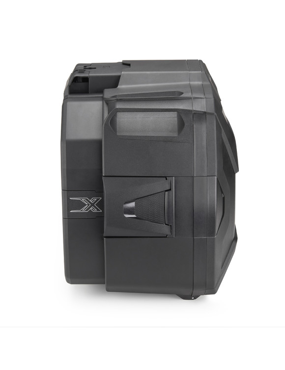 Maleta expandible Monokey Givi XP01PBA XSpace negra con textura aluminio cepillado - 3