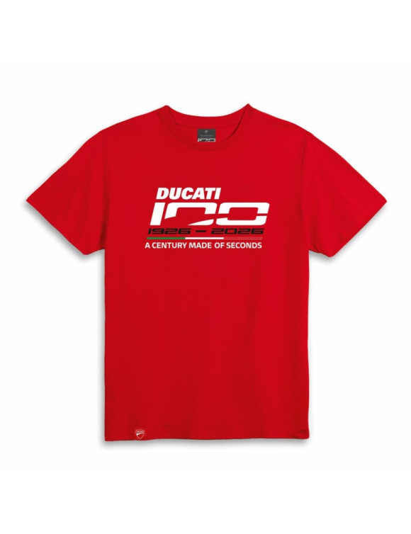 T-Shirt da Uomo Ducati One Hundred Centenario Red