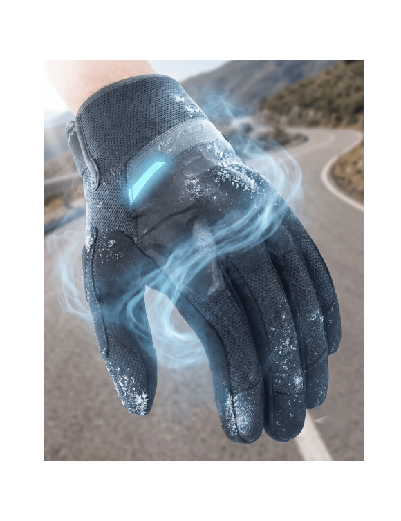 Guanti Moto da Uomo Macna Refrigeranti Pelgram Black - 4 Guanti Moto da Uomo Macna Refrigeranti Pelgram Black - 4