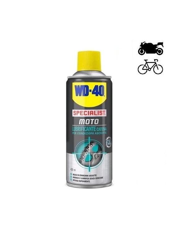 Chain/Crown/Pignone Spray Lubricant Oxz Rings Motorcycle WD-40 400ml Quick