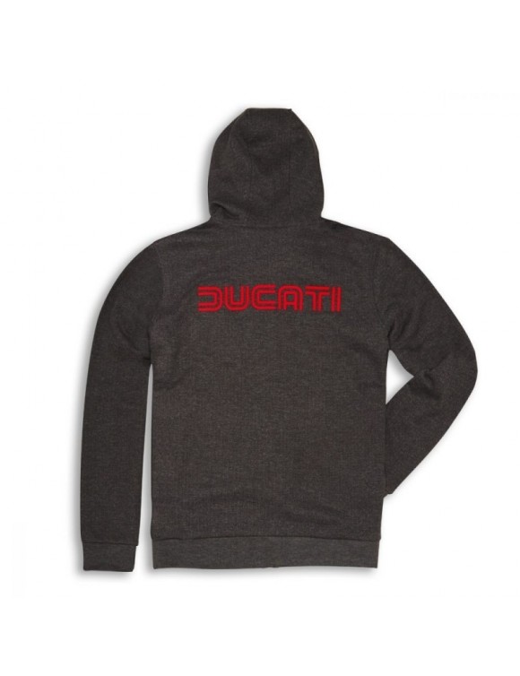 Sweatshirt der Männer Baumwoll Ducati 77 Grey 98770023 - 2