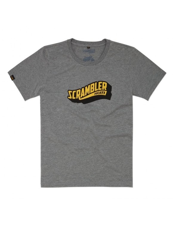 Camiseta Ducati Scrambler granla bandera gris melange 98769720 - 1